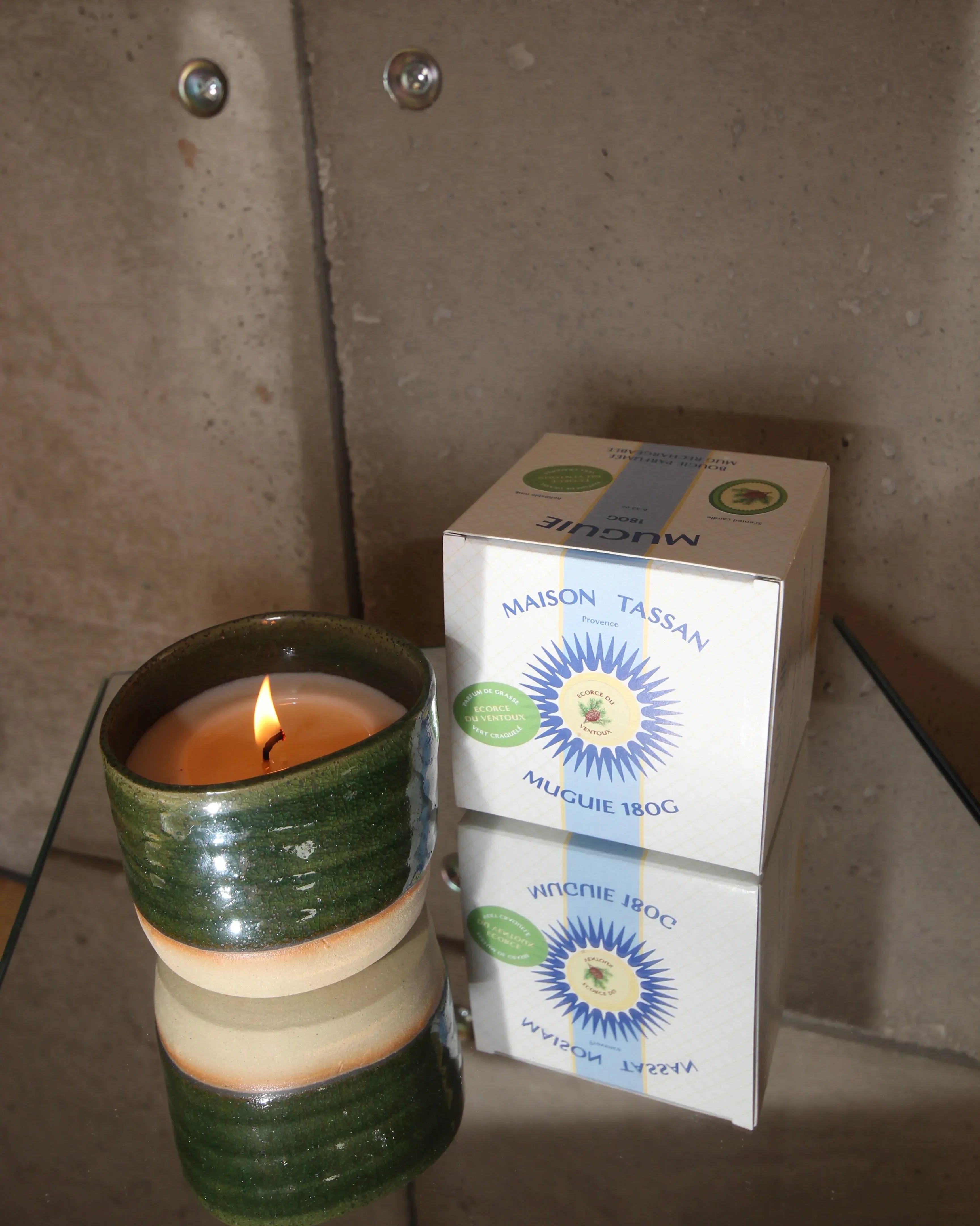 Bougie parfumée rechargeable Ecorce du Ventoux 180g