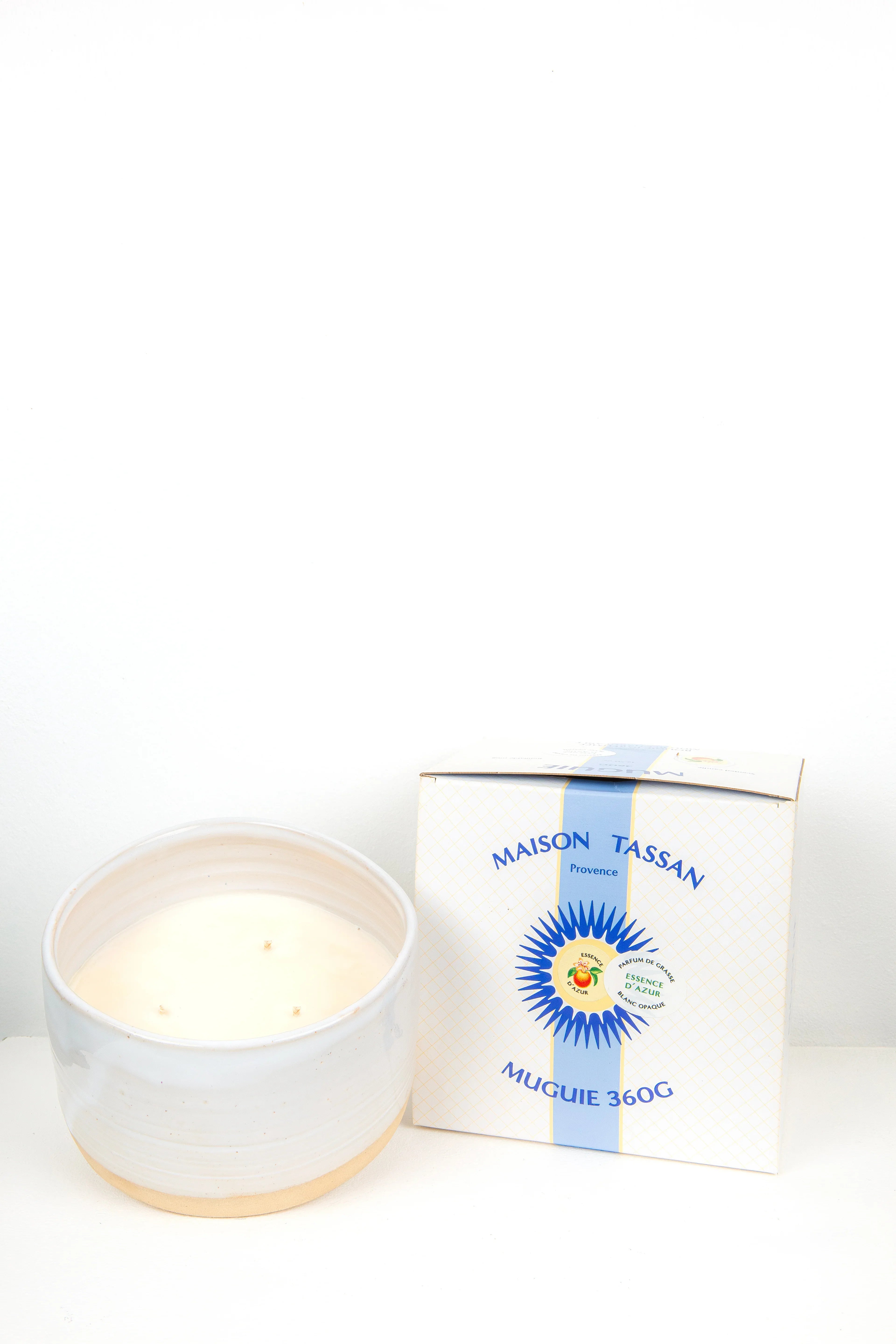 Bougie parfumée rechargeable Essence d'Azur 360g