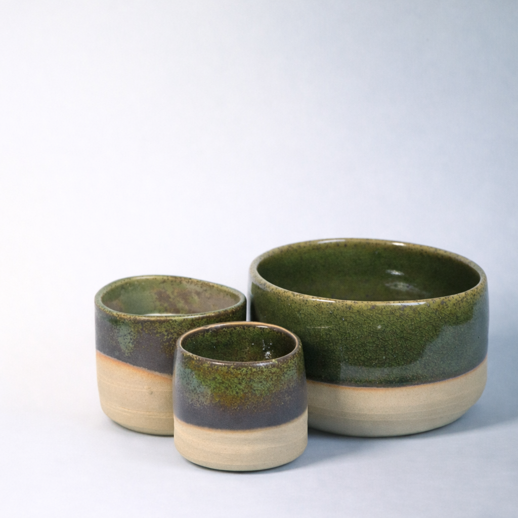 Céramique Vert Craquelé