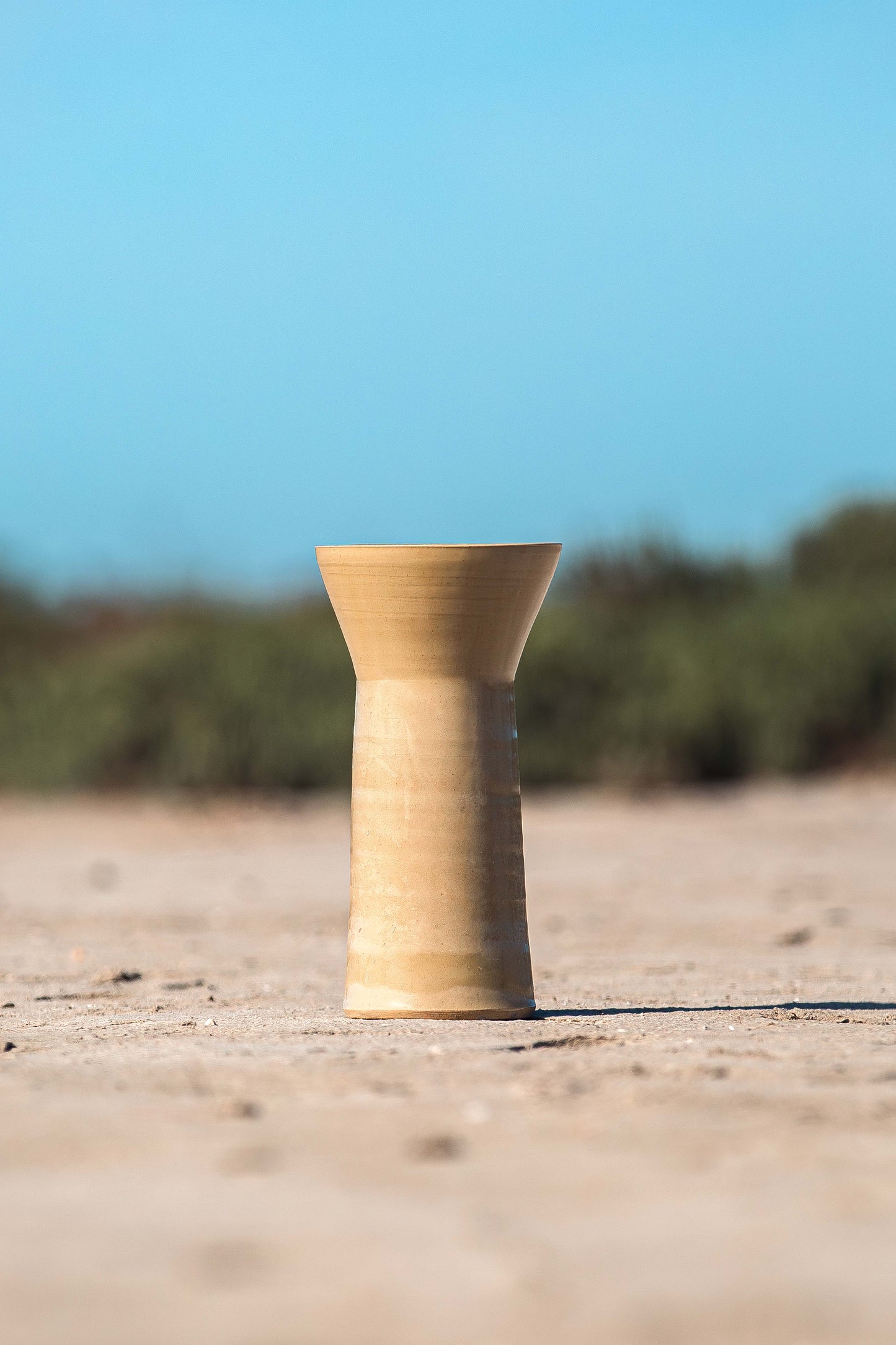 Vase en Céramique TUBE ÉVASÉ TASSAN BEIGE