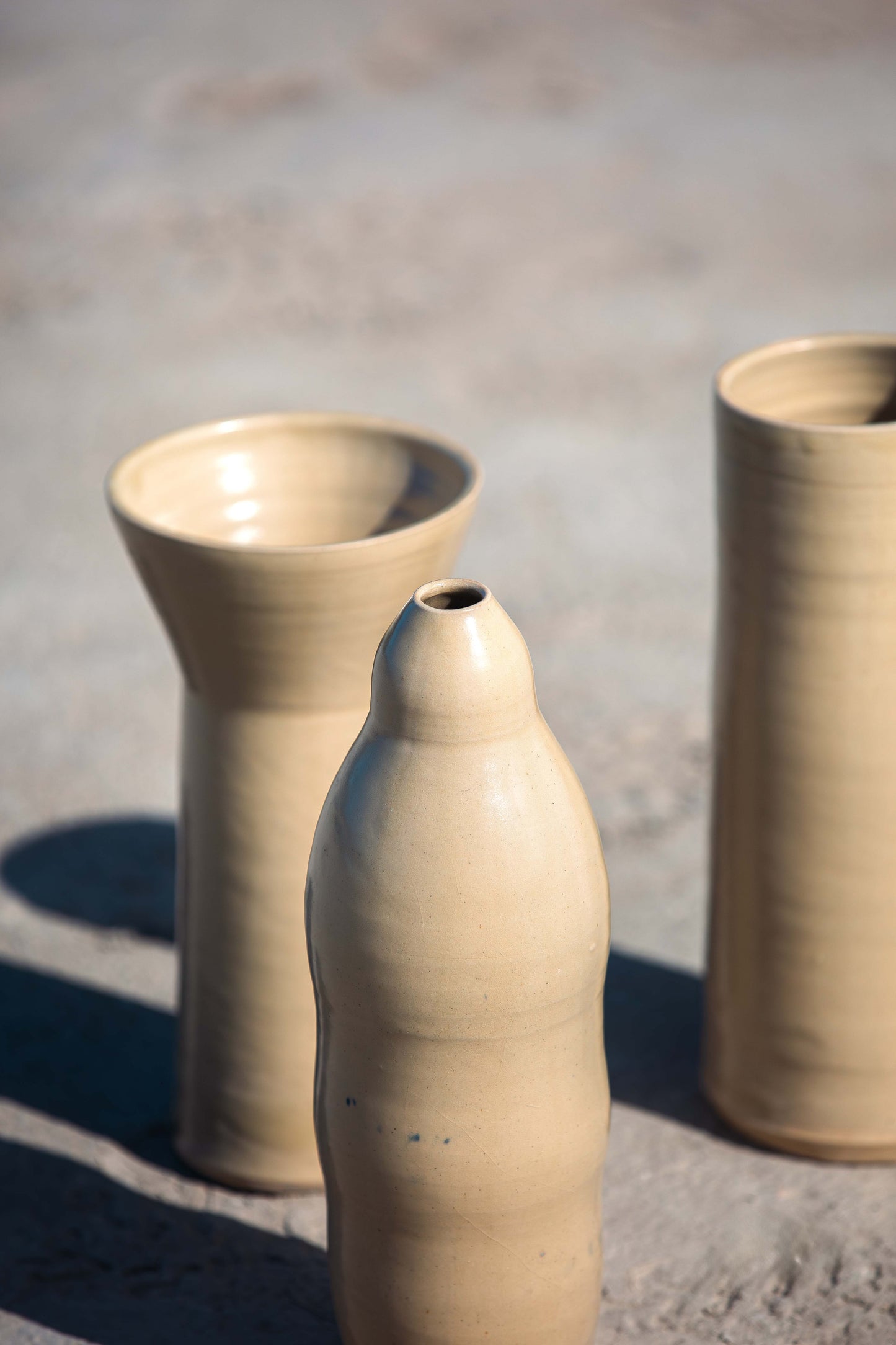 Vase en Céramique BOUTEILLE TASSAN BEIGE