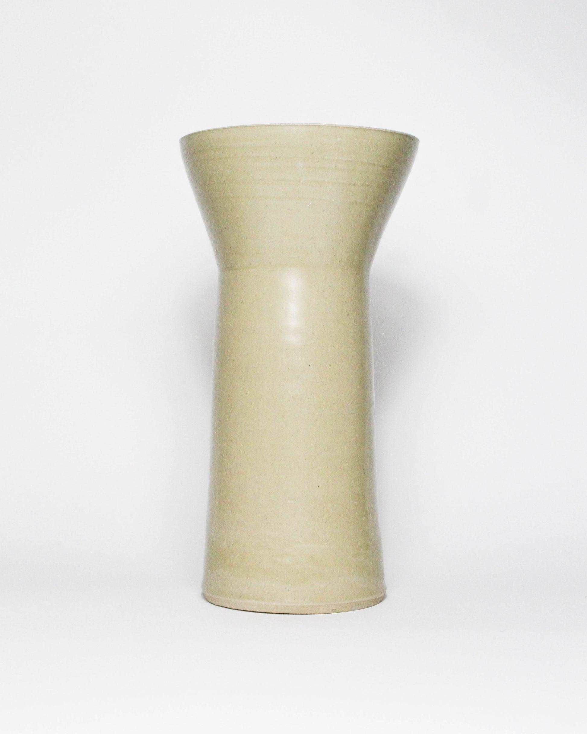 Vase en Céramique TUBE ÉVASÉ TASSAN BEIGE