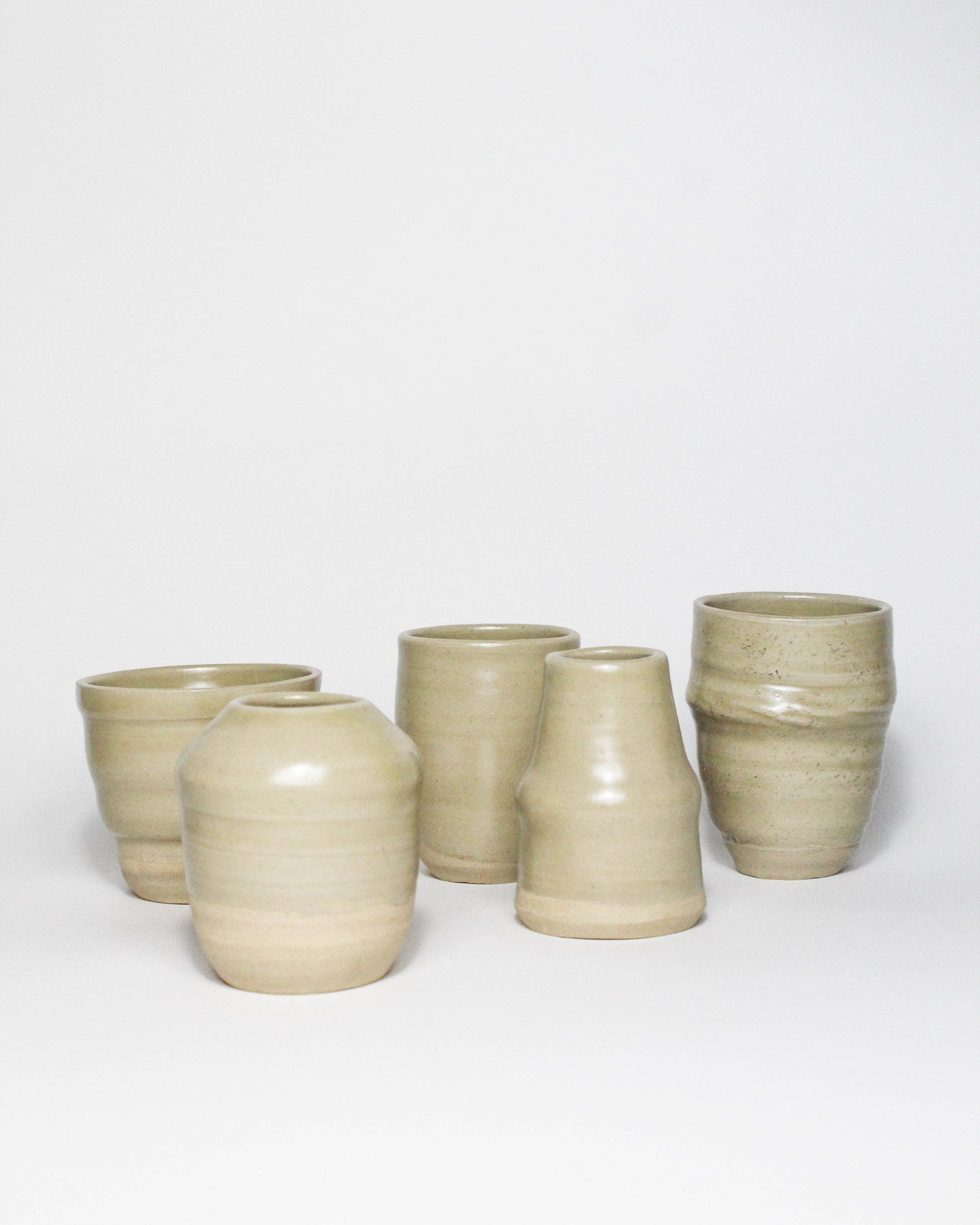 Mini-Vase en Céramique Beige Tassan