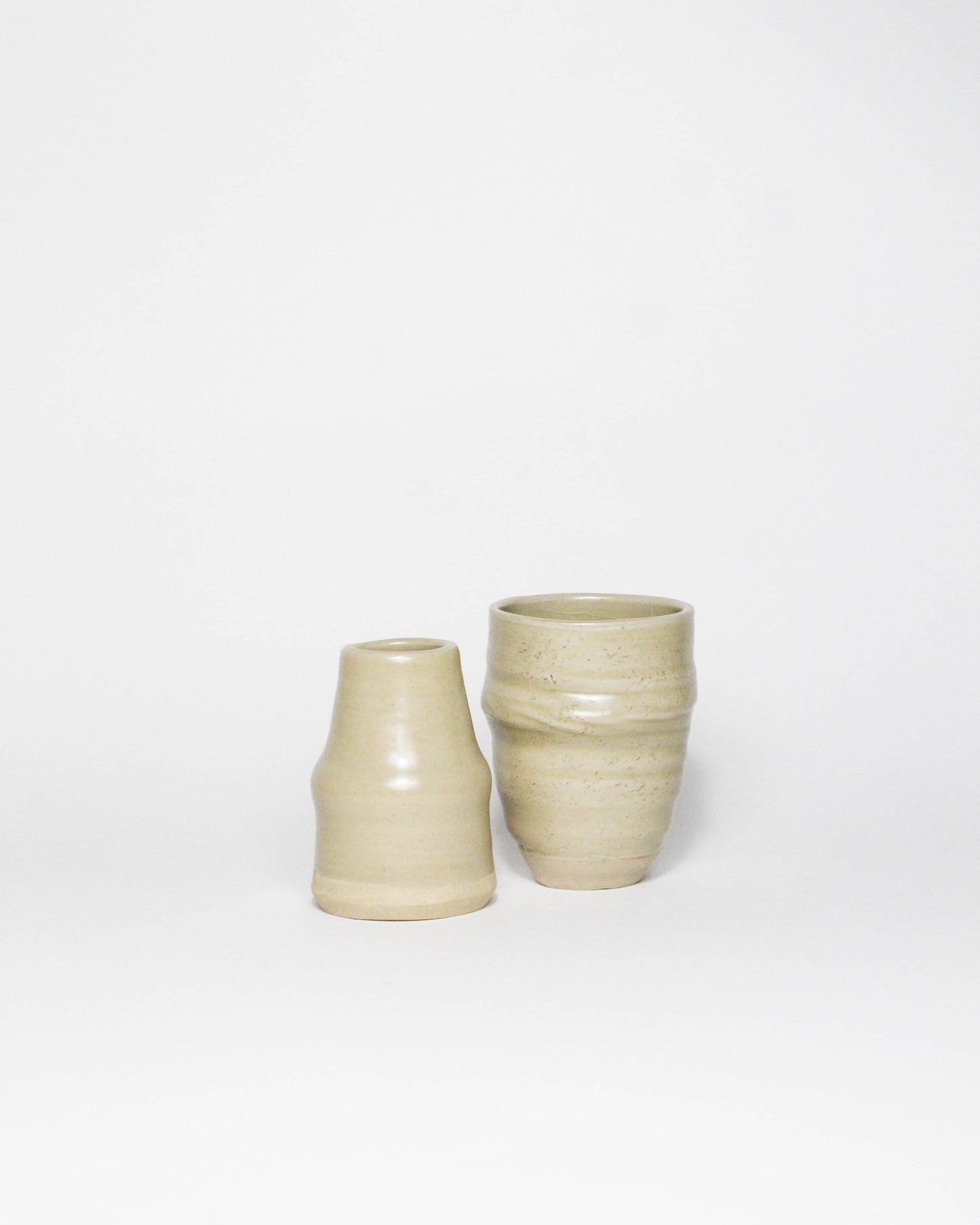 Mini-Vase en Céramique Beige Tassan