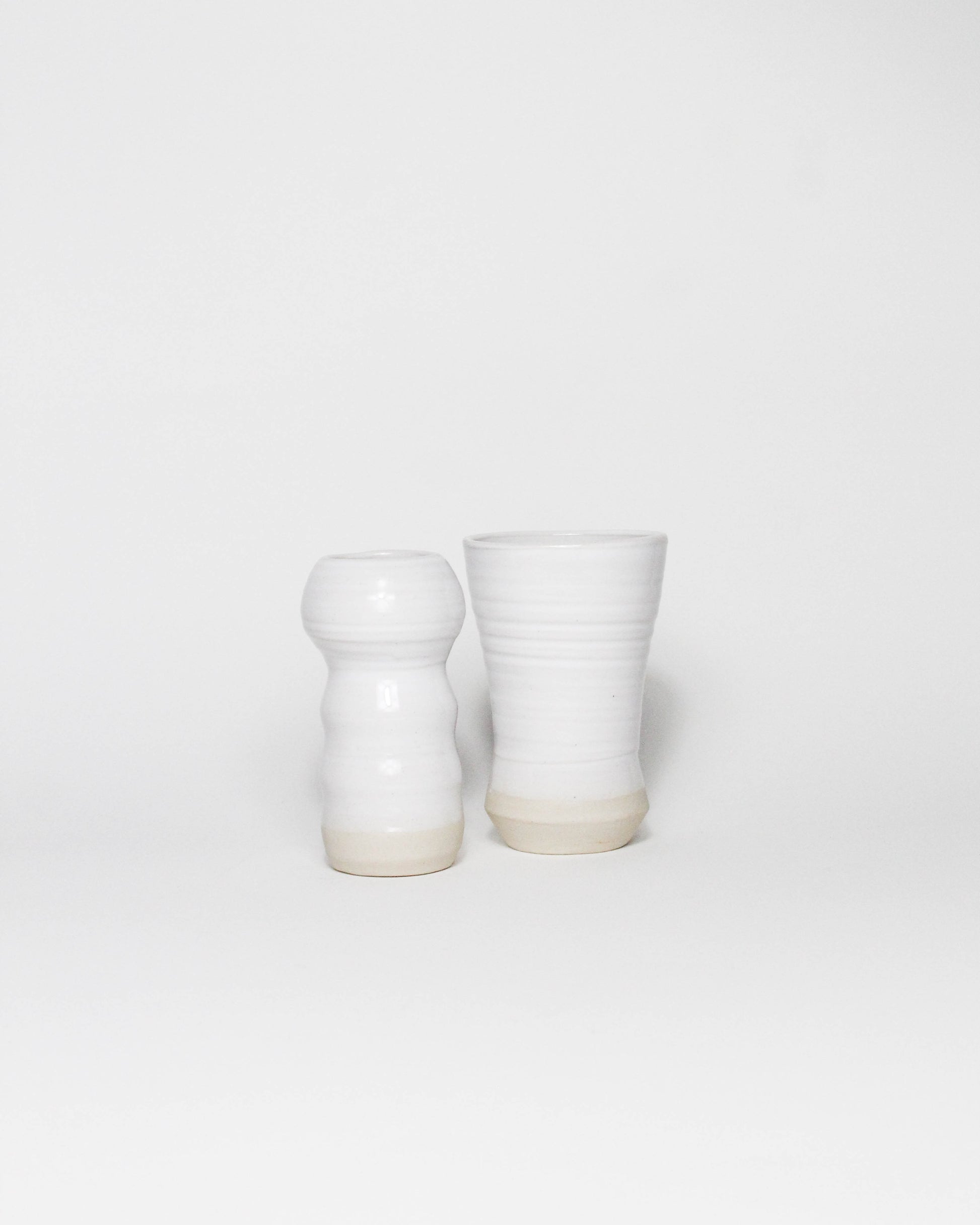 Mini-Vase en Céramique Blanc Tassan