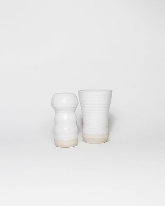 Mini-Vase en Céramique Blanc Tassan