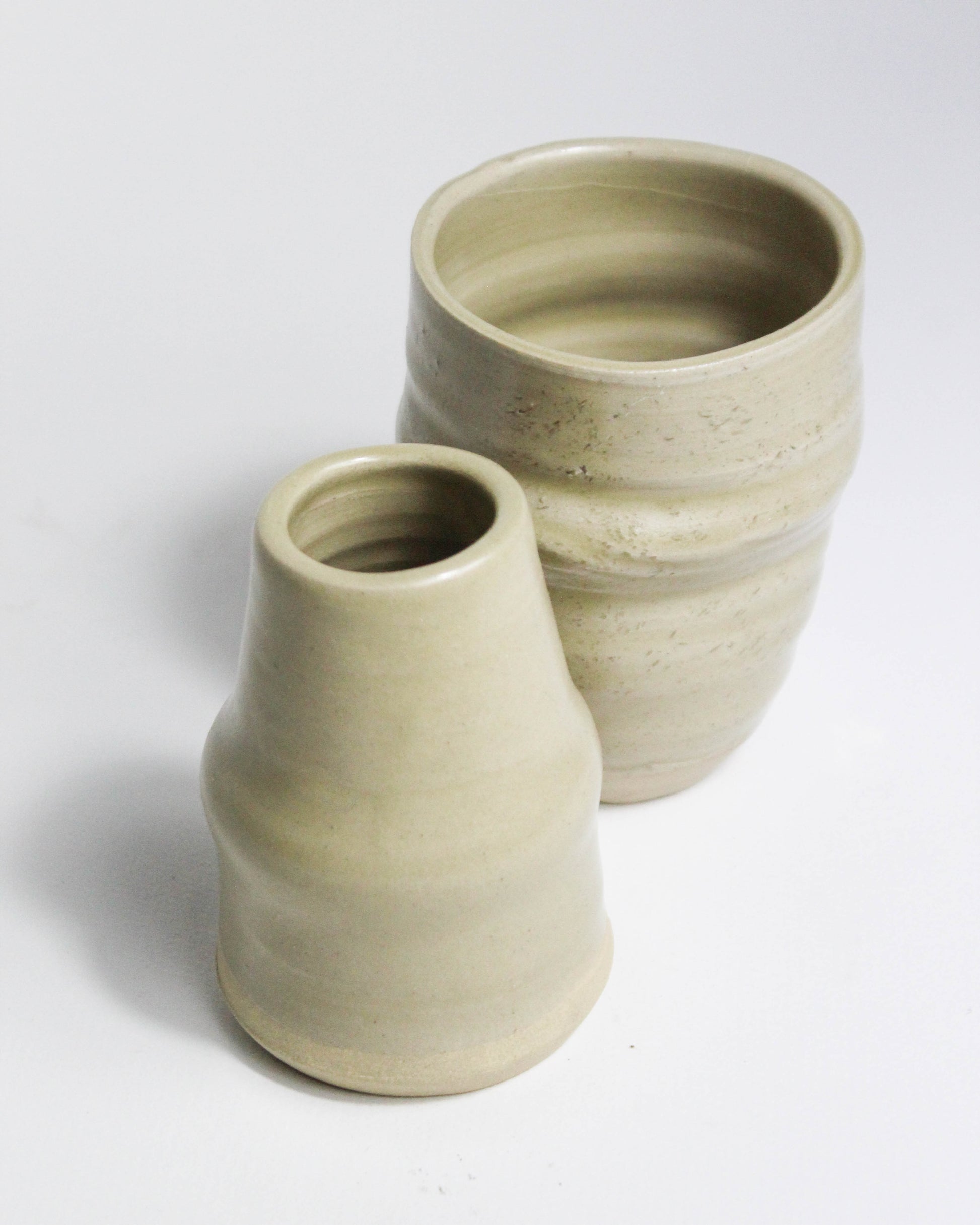 Mini-Vase en Céramique Beige Tassan