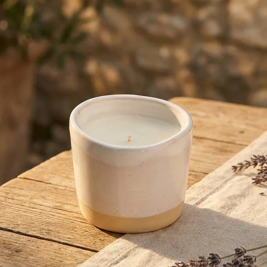 Bougie Essence d’Azur en céramique – Fleur d’Oranger & Néroli