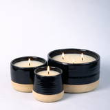 Bougie Or Rouge du Midi en céramique – Safran & Mandarine